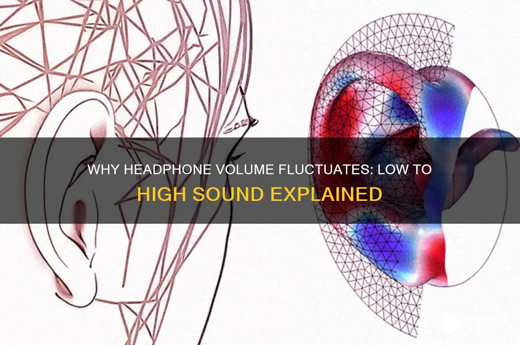 how come headphone sound low then high at times