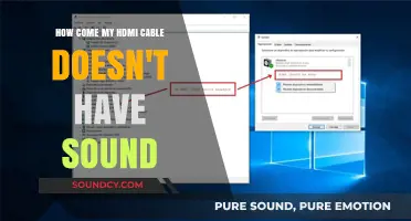 Why Your HDMI Cable Isn't Producing Sound: Troubleshooting Tips