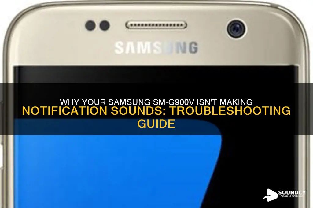 how come my samsung sm-g900v wont sound notification