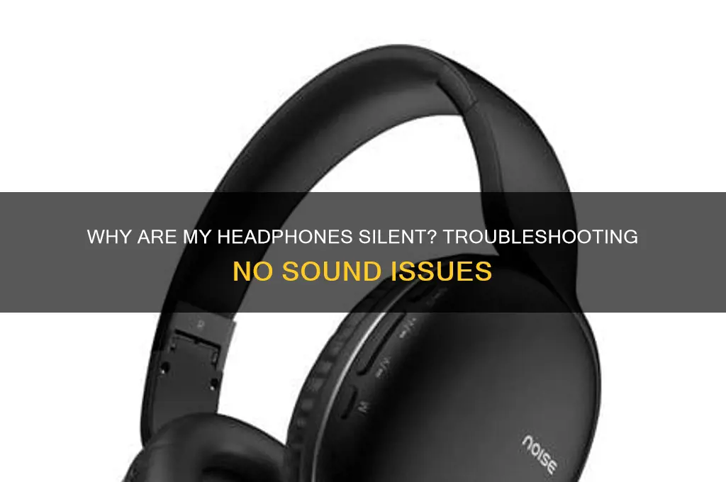 how come no sound is coming to my headphones