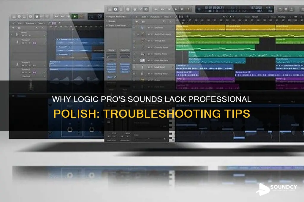 how come the sounds in logic dont sound nice