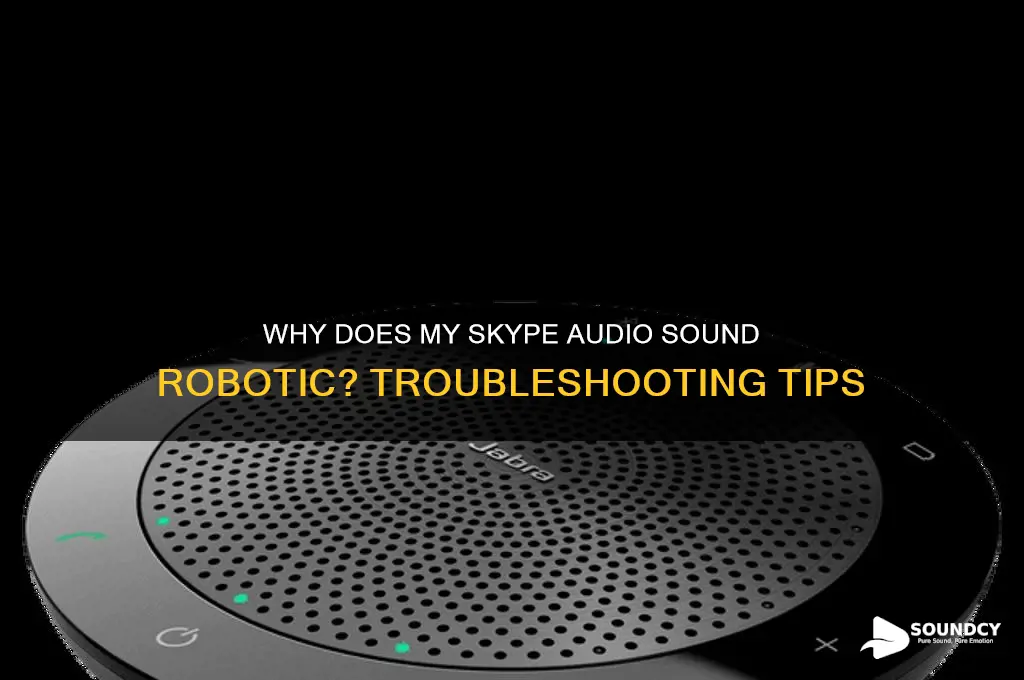 how come when i skype the audio sounds robotic