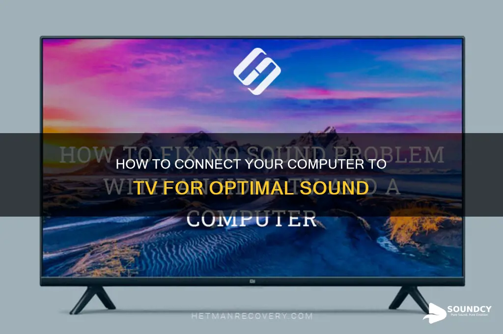how comouter to tv sound