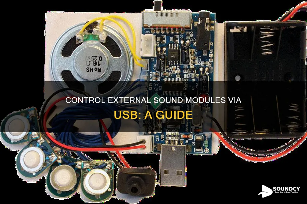 how control external sound module usb