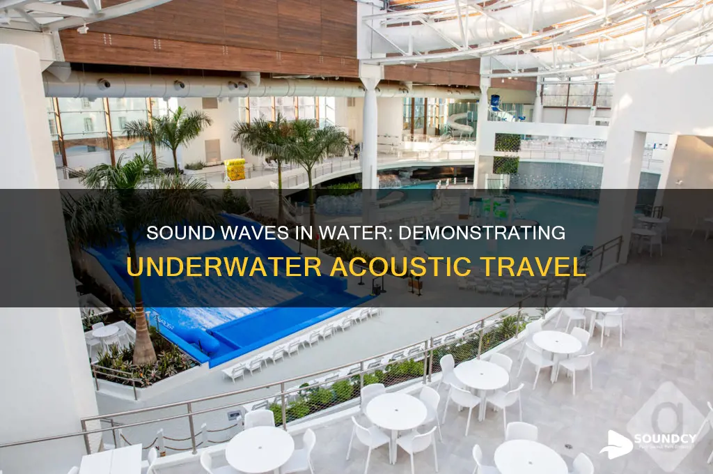how could you show that sound travels through water
