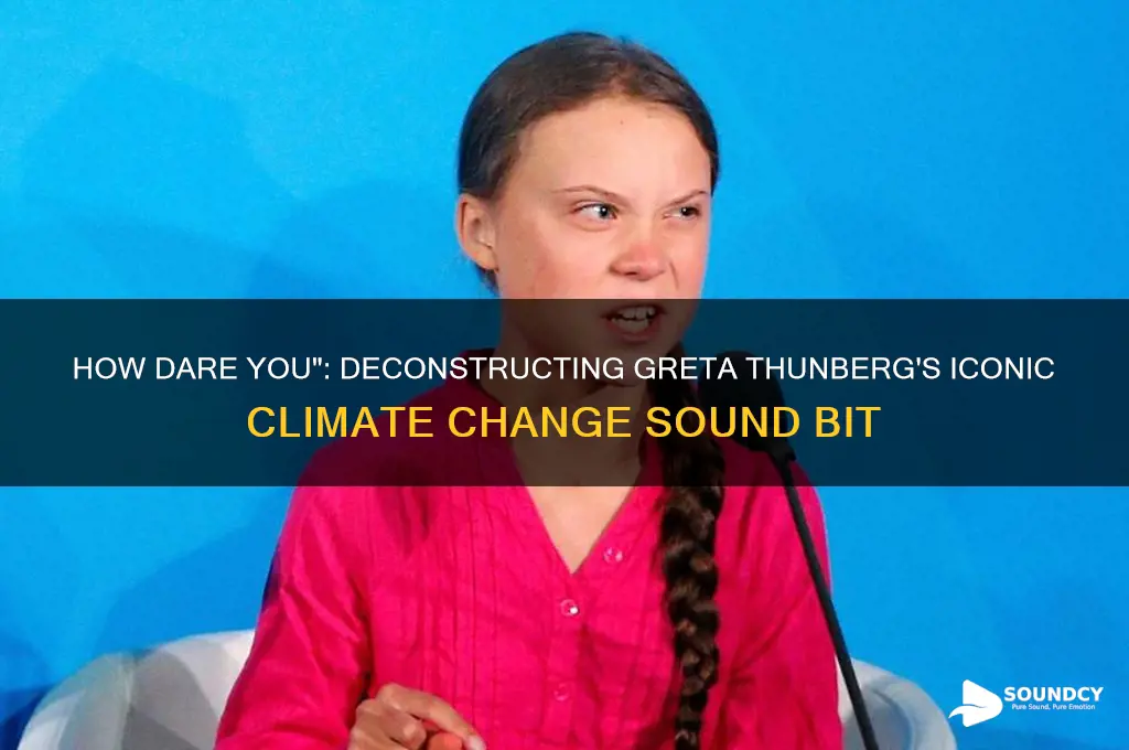 how dare you sound bite