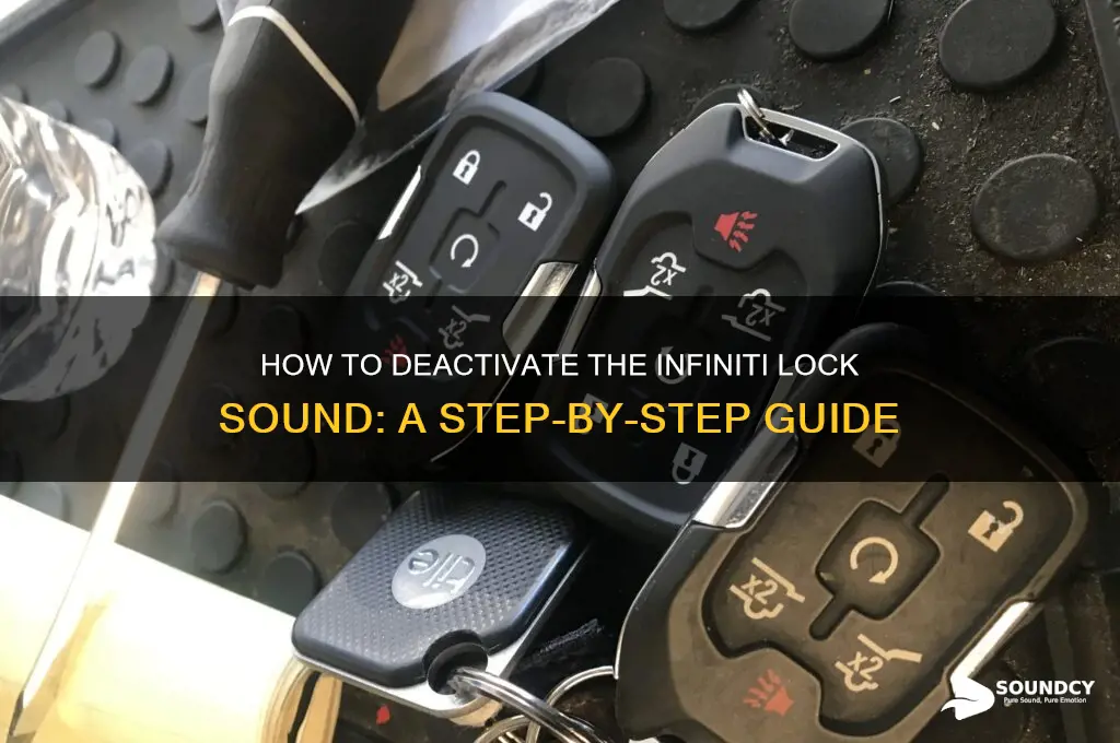 how deactivate infiniti lock sound