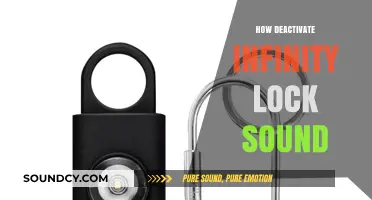 Deactivate Infinity Lock Sound: A Quick and Easy Guide