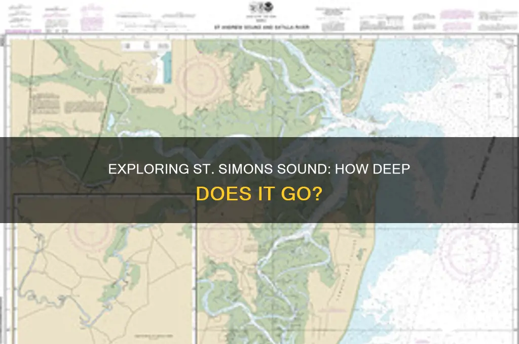 how deep is st simons sound