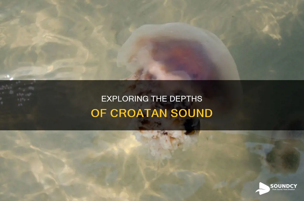 how deep is the croatan sound