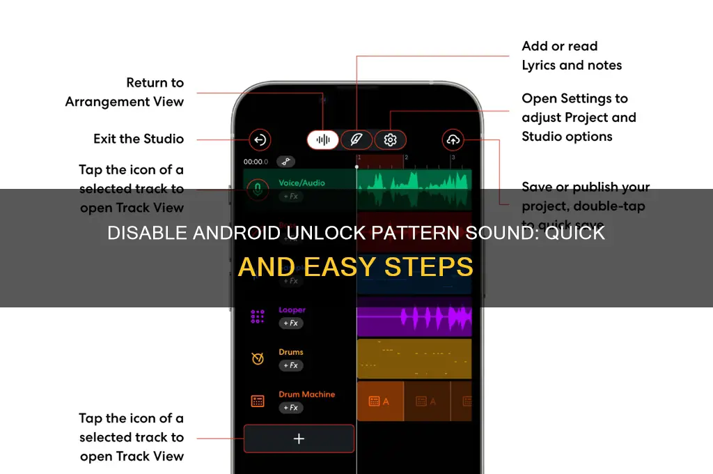 how diable sound for the unlock pattern on android