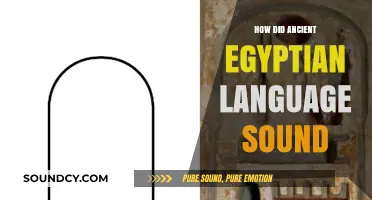 Unveiling Ancient Egyptian: The Language's Sound