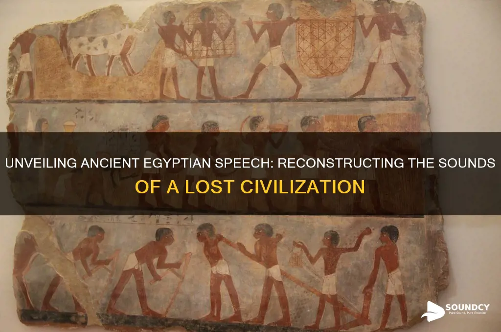 how did ancient egyptian sound