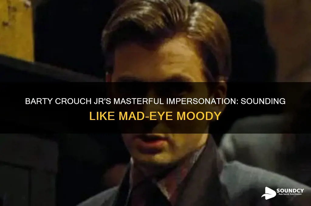 how did barty crouch jr sound like mad eye