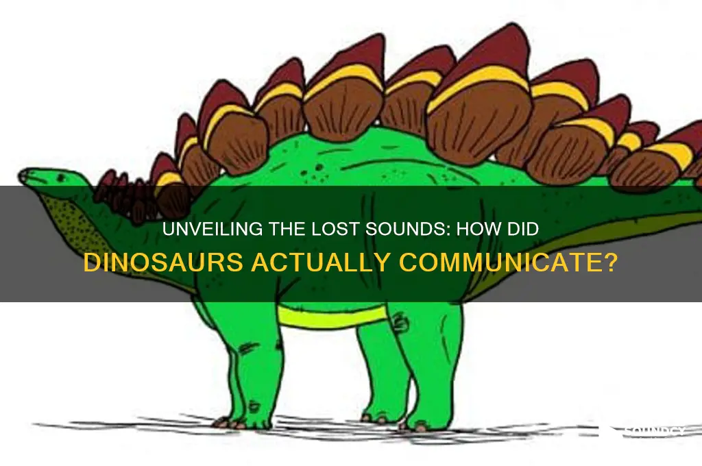 how did dinosaurs actually sound