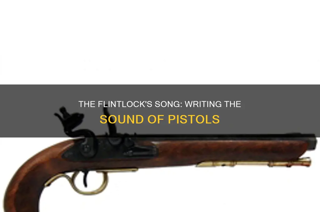 how did flintlock pistols sound writing