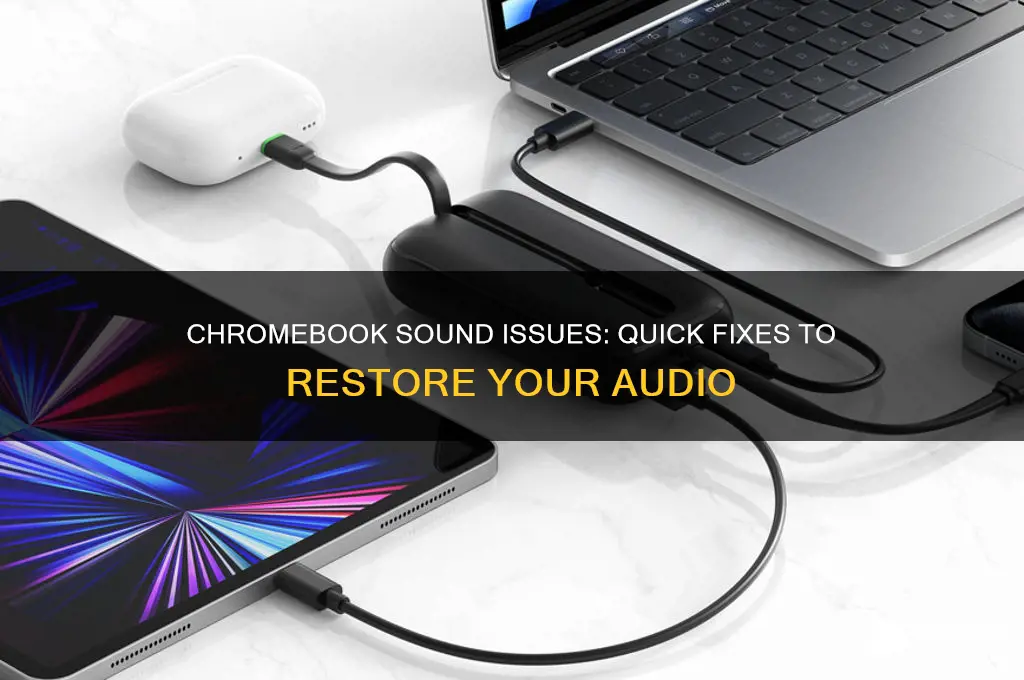 how did my sound go off on my chromebook
