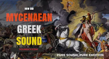 Unveiling the Ancient Melody: Reconstructing Mycenaean Greek's Lost Pronunciation