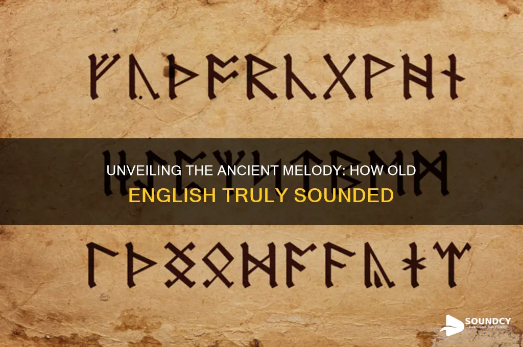how did old english sound