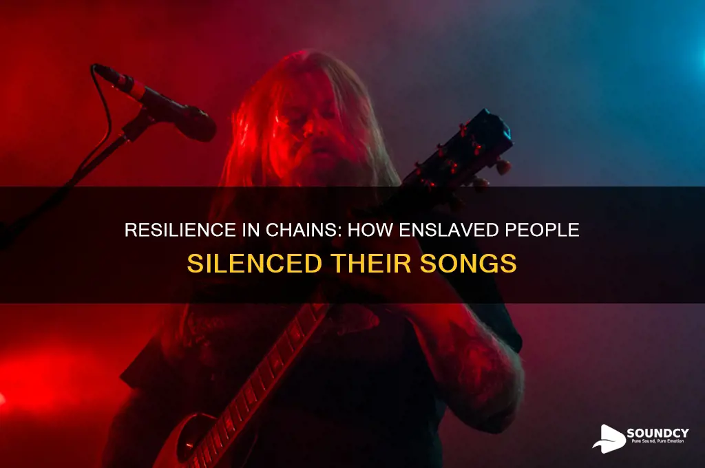 how did slaves drown out the sound of singing
