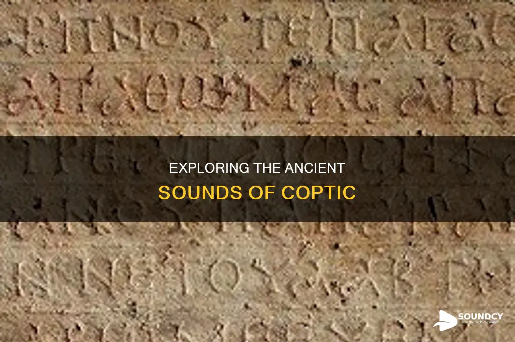 how did the coptic language sound
