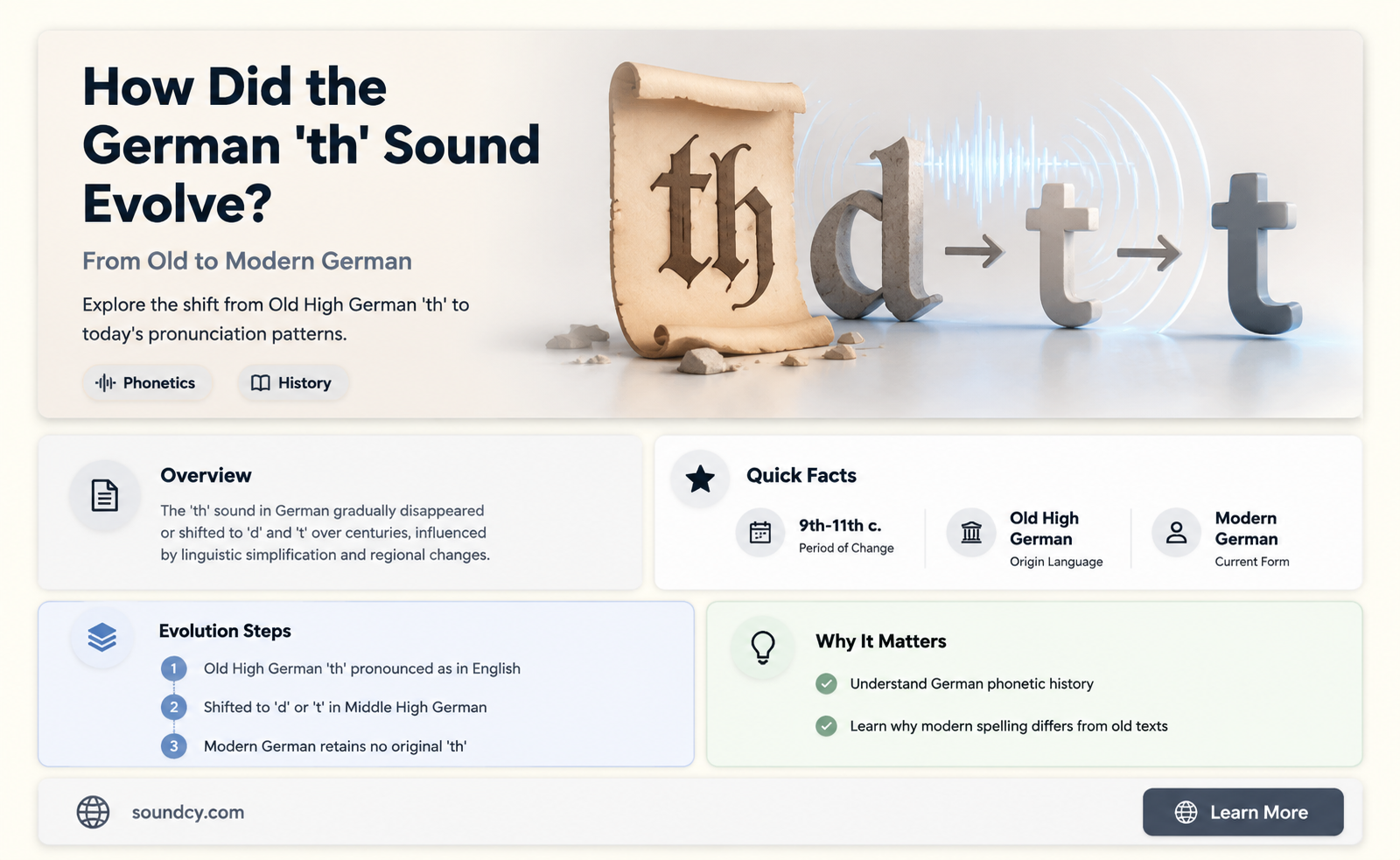 did german have the th sound