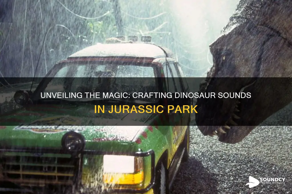 how did they make the dinosaur sounds in j