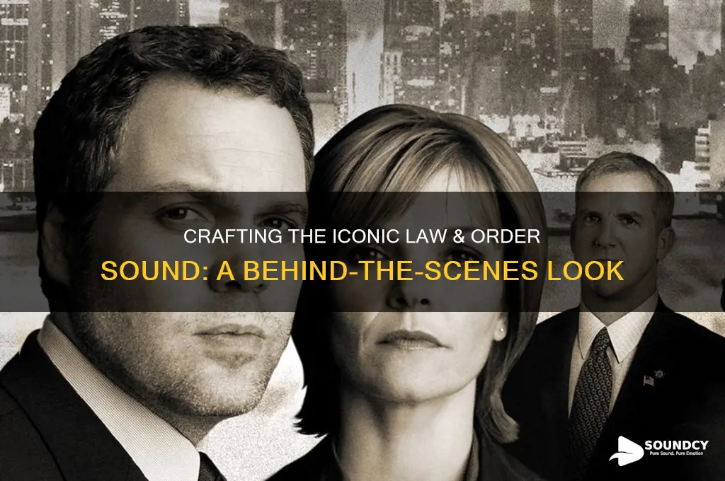 how did they make the law and order sound