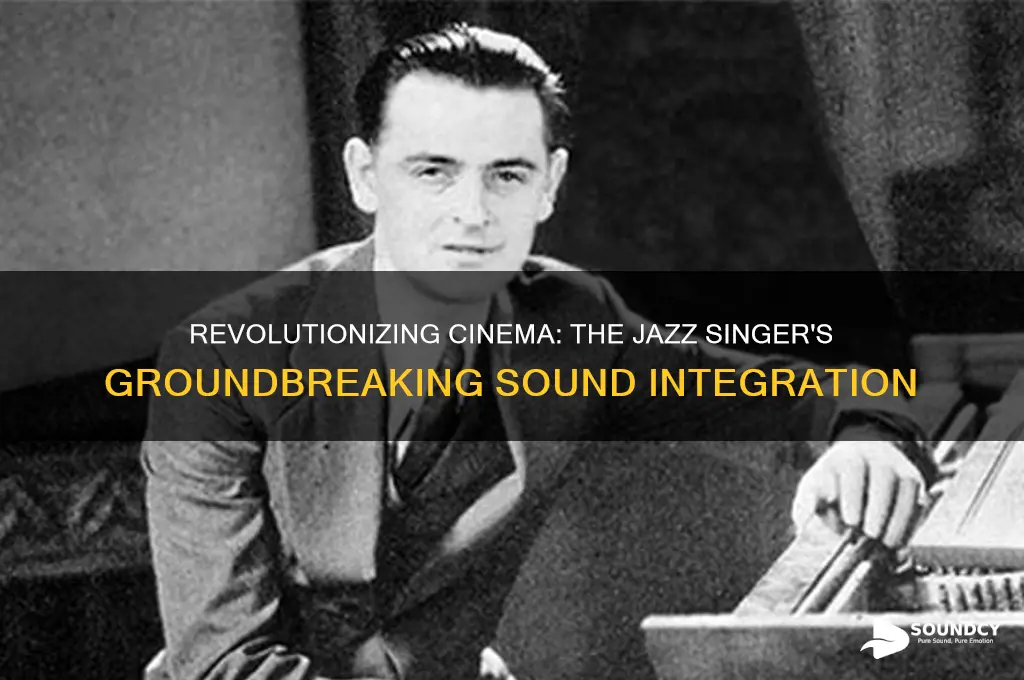 how did they put sound in the jazz singer
