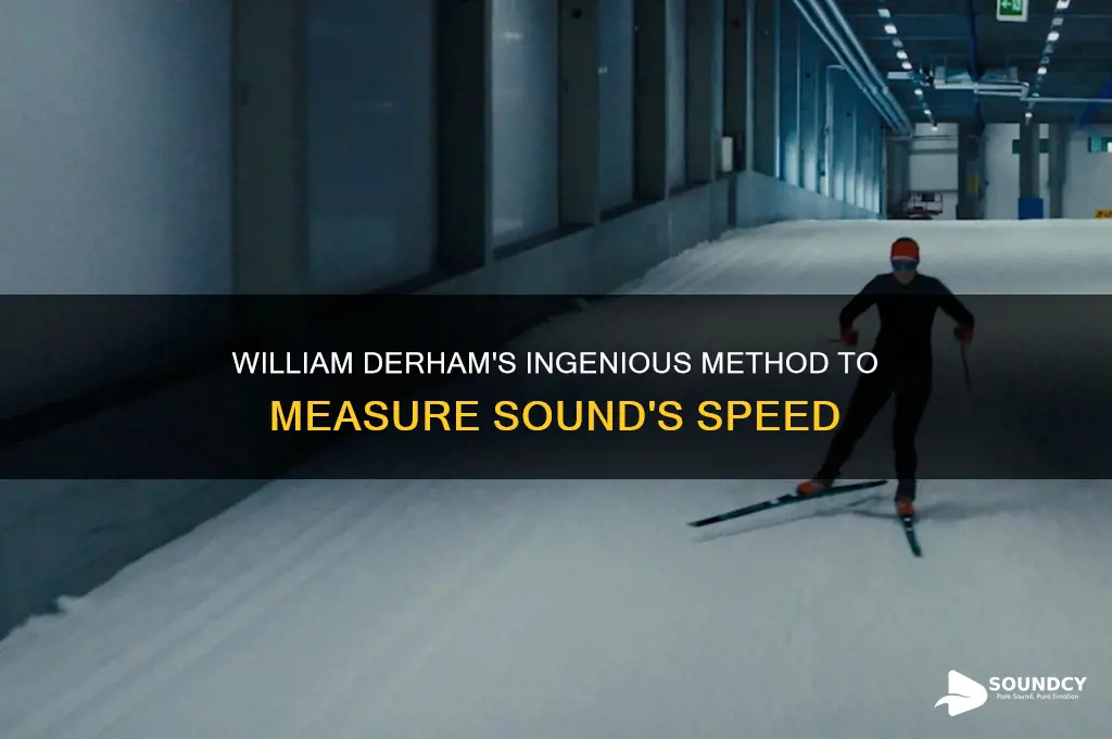 how did william derham measure the speed of sound