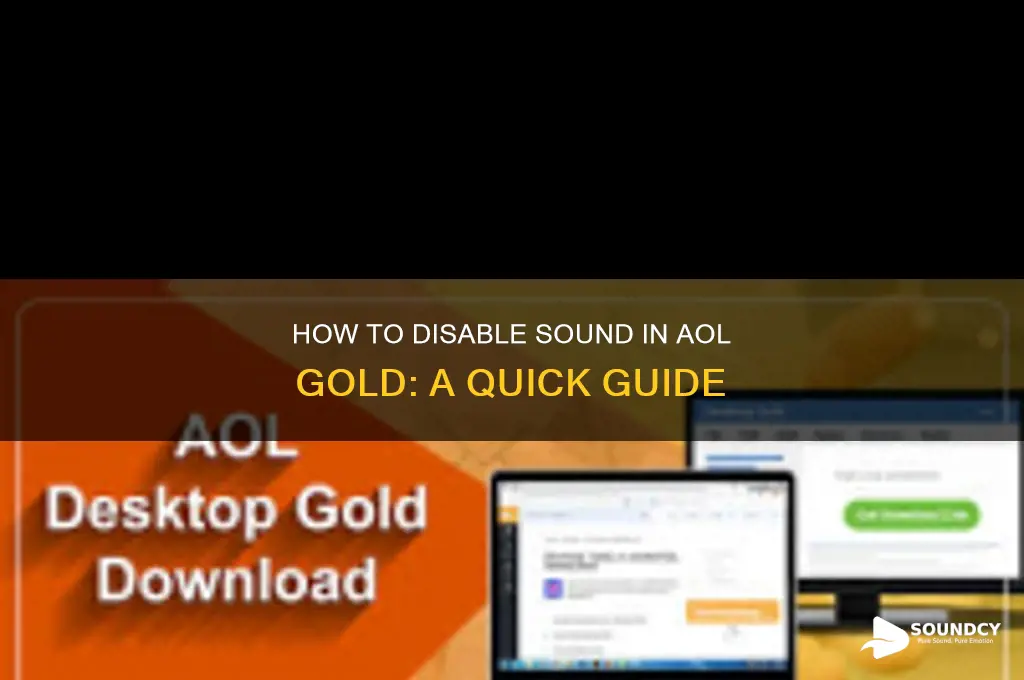 how disable sound aol gold
