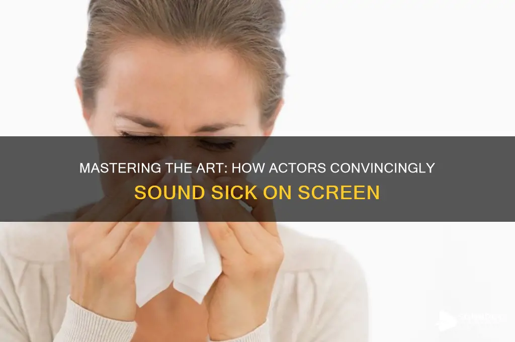 how do actors sound sick