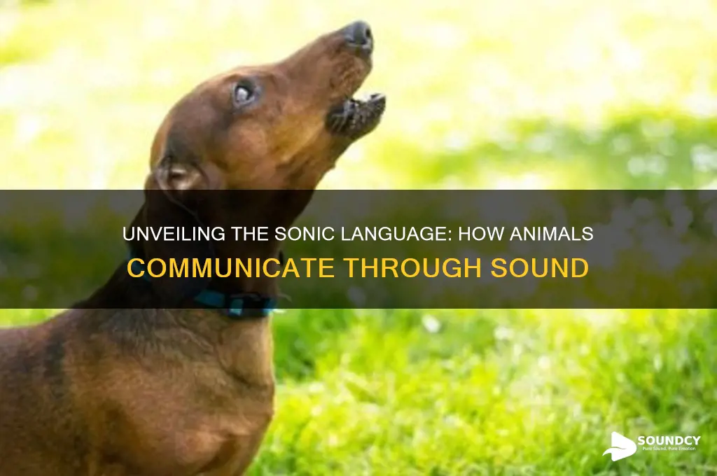 how do animals communicate by sound