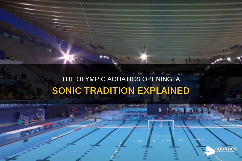 how do aquatics start in every olympics is sound