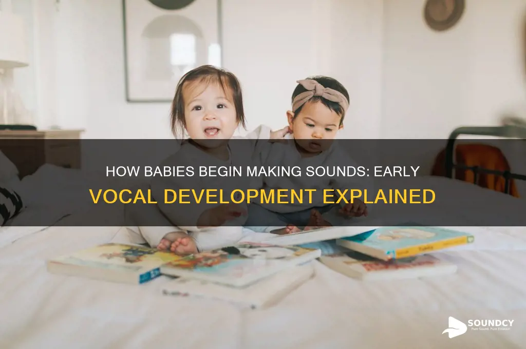 how do babues start makign sound
