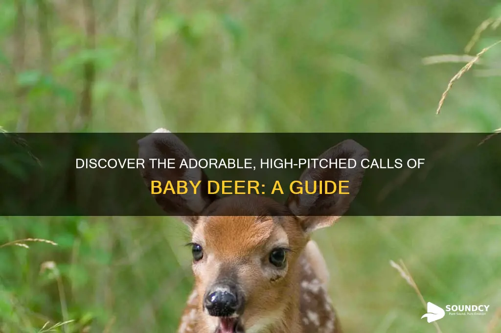 how do baby deers sound