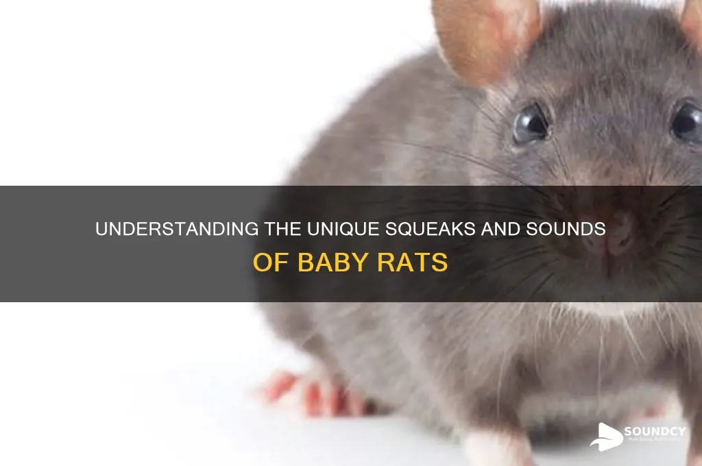 how do baby rats sound