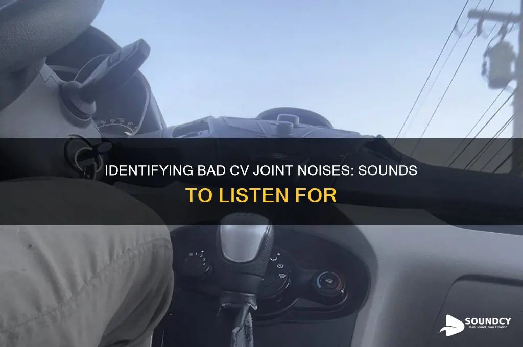 how do bad cv joints sound
