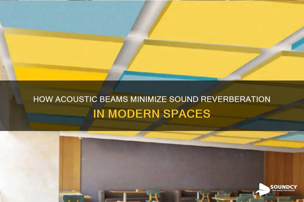 how do beams reduce sound reverberation