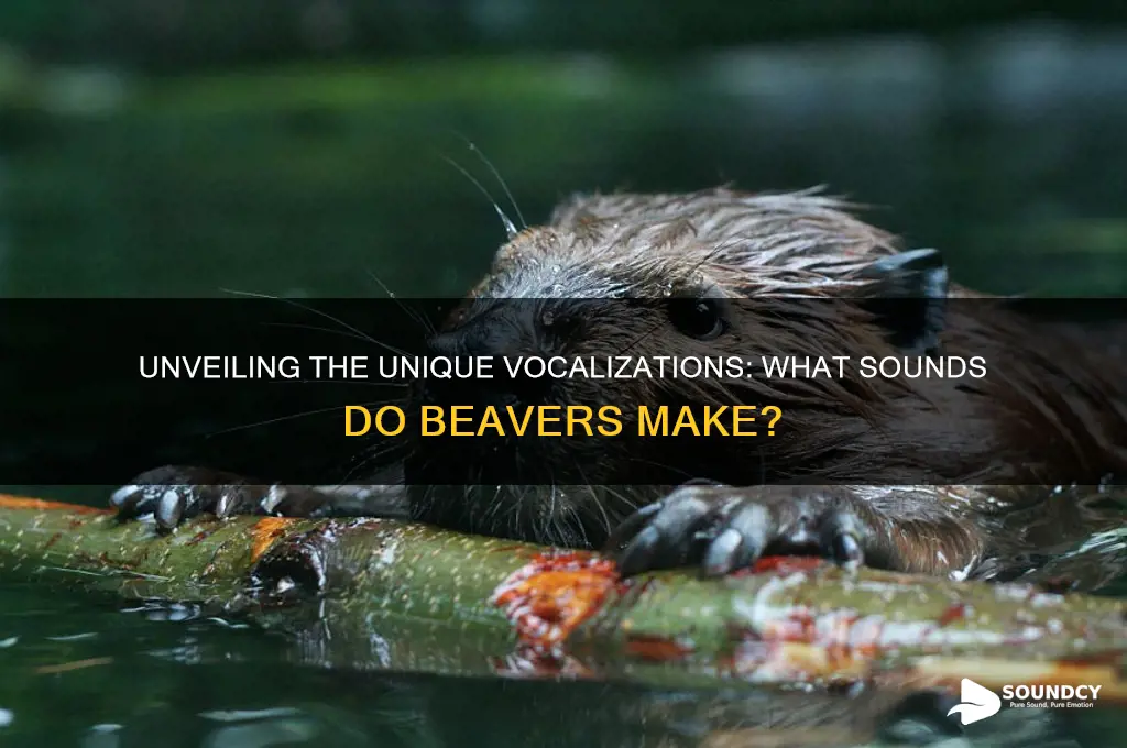 how do beavers sound like