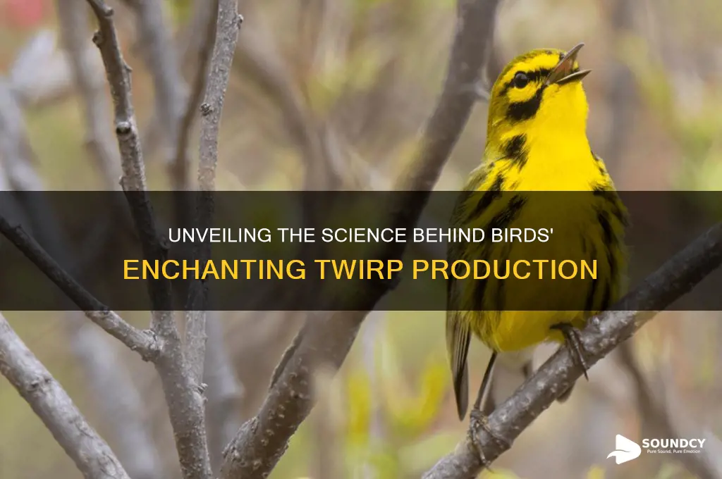 how do birds produce twirping sounds