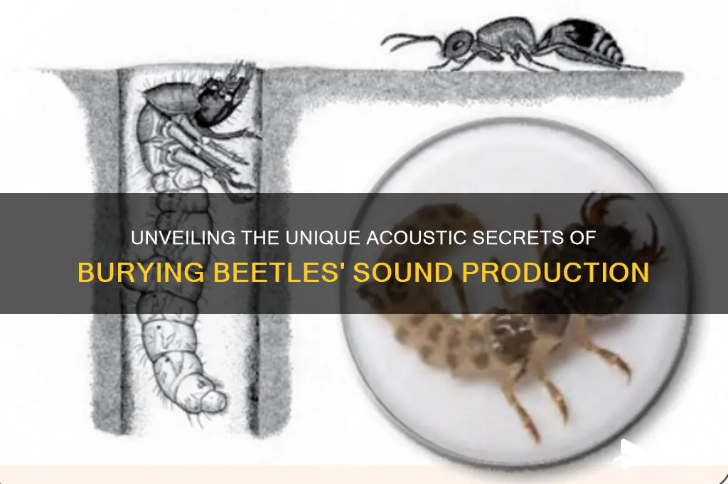 how do burying beetle create sound