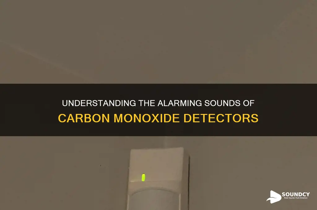 how do carbon monoxide detectors sound