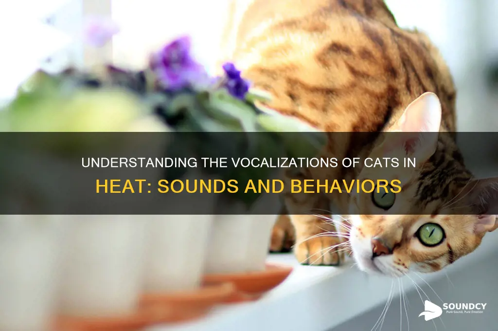 how do cats sound when they are in heat