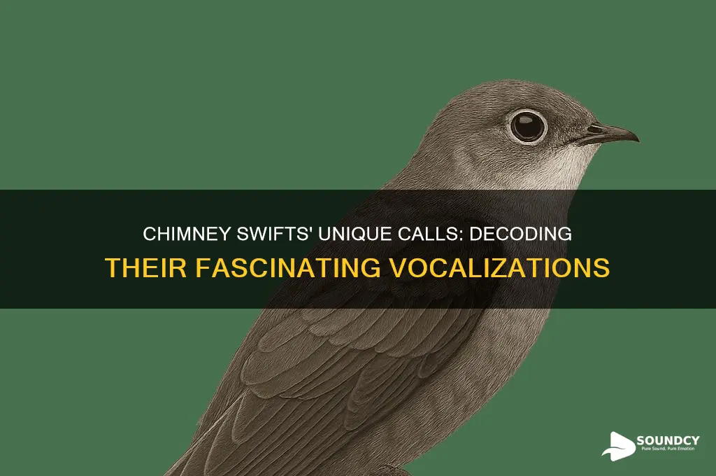 how do chimney swifts sound