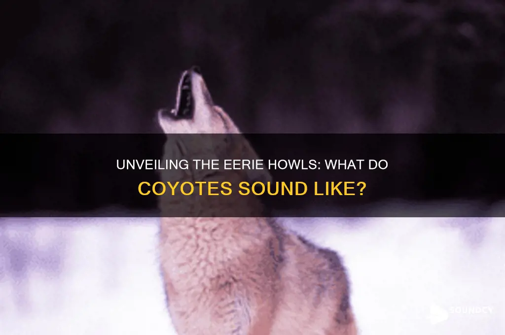 how do coyotes sound like