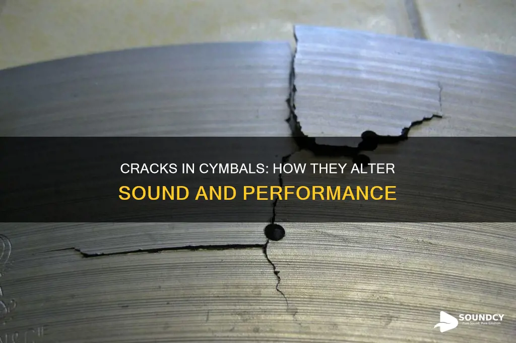 how do cracks affect cymbal sound