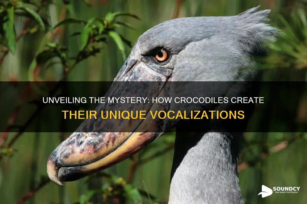 how do crocodiles produce sound