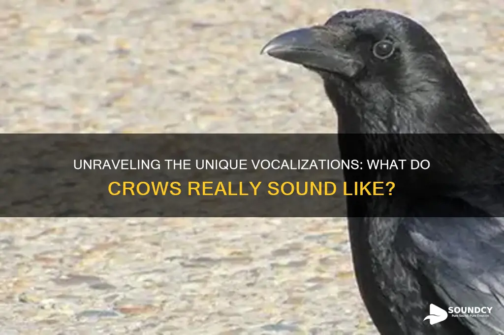 how do crows sound like