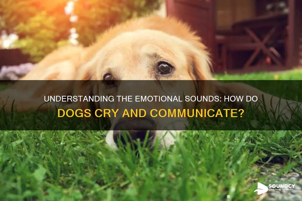 how do dogs cry sound